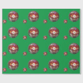 Grünes Papier mit Wrapping Geschenkpapier (Flach)