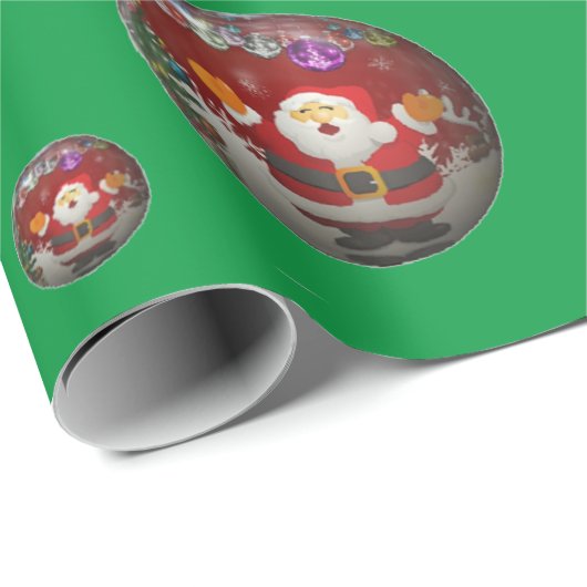 Grünes Papier mit Wrapping Geschenkpapier (Rolleneckpunkt)