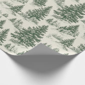 Grünes Papier zum Weihnachtsgebäck Geschenkpapier (Ecke)