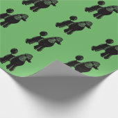 Grünes Papppapier Geschenkpapier (Ecke)