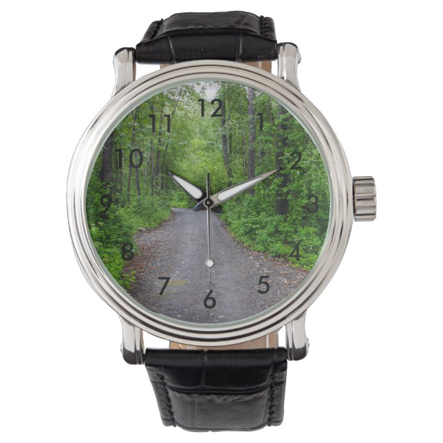 Grünes Paradies Armbanduhr (Vorderseite)