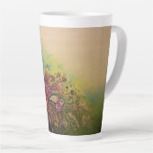 Grünes Paradies mit Blume Milchtasse (Rechte Ecke)