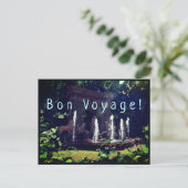 Grünes Paradies weit, weit weg von Bon Voyage Postkarte (Stehend Vorderseite)