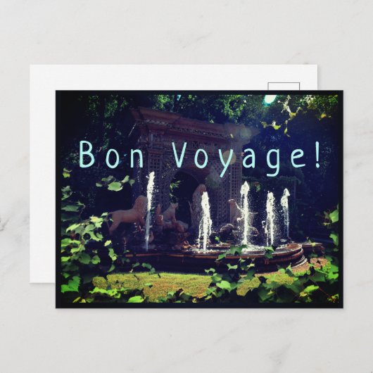 Grünes Paradies weit, weit weg von Bon Voyage Postkarte (Vorne/Hinten)