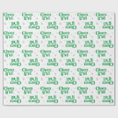 Grünes Pärchen Y'all Geschenkpapier (Flach)