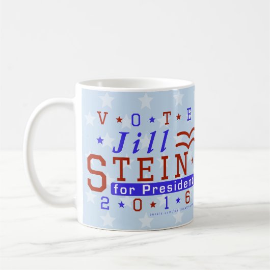 Grünes Party 2016 Jill-Stein Präsidenten-Wahl Kaffeetasse (Links)