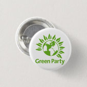 Grünes Party Button (Vorne & Hinten)