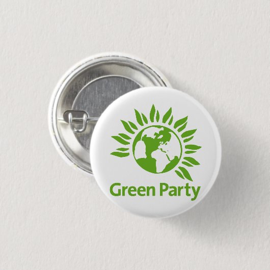 Grünes Party Button (Vorne & Hinten)