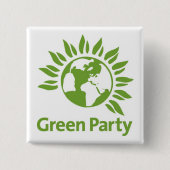 Grünes Party Button (Vorderseite)