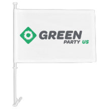 Grünes Party der Staat-Auto-Flagge