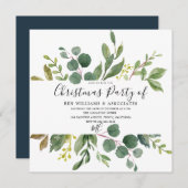 Grünes Party für das Weihnachtsgebäck Einladung (Vorne/Hinten)