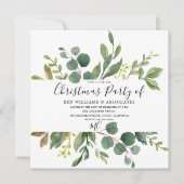 Grünes Party für das Weihnachtsgebäck Einladung (Vorderseite)