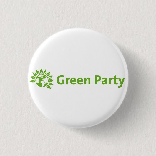 Grünes Party-Logo Button (Vorderseite)