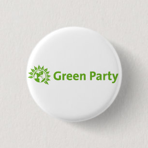 Grünes Party-Logo Button