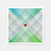 Grünes Party Serviette (Vorderseite)