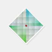 Grünes Party Serviette (Ecke)