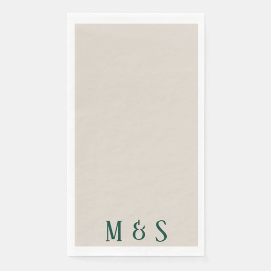 Grünes Party Serviette (Vorderseite)