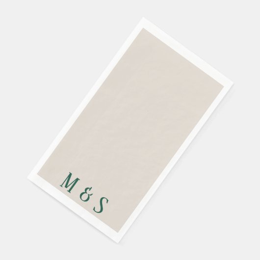 Grünes Party Serviette (Ecke)