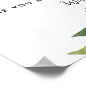 Grünes Party Taxis trinken nicht und Autofahrzeich Poster (Ecke)