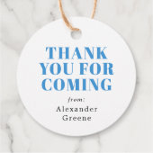 Grünes Party Tieraffäre Geschenkanhänger (Rückseite)