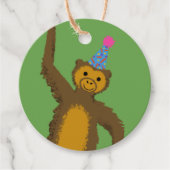 Grünes Party Tieraffäre Geschenkanhänger (Vorderseite)