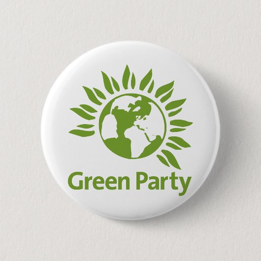 Grünes Party von England und Wales Button (Vorderseite)