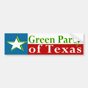 Grünes Party von Texas-Autoaufkleber Autoaufkleber