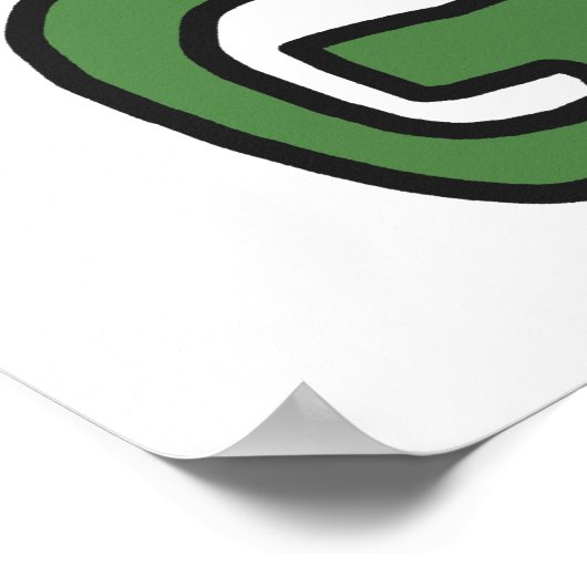 Grünes Party wählen Poster (Ecke)