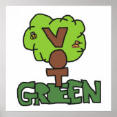 Grünes Party wählen Poster (Vorne)