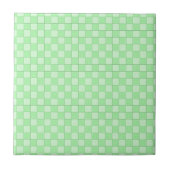 Grünes Patchwork-Muster Fliese (Vorderseite)
