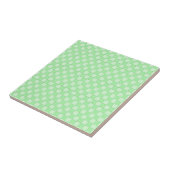 Grünes Patchwork-Muster Fliese (Seite)