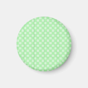 Grünes Patchwork-Muster Magnet