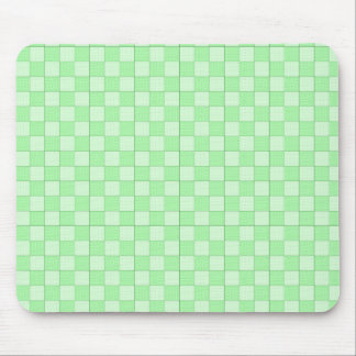 Grünes Patchwork-Muster Mousepad