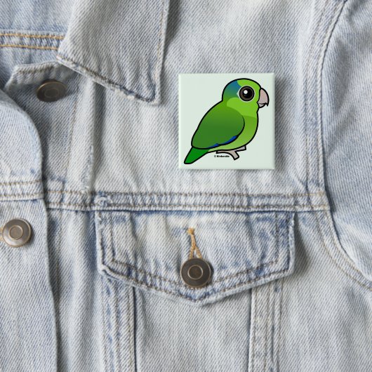 Grünes pazifisches Parrotlet Button (Beispiel)