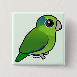 Grünes pazifisches Parrotlet Button