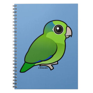 Grünes pazifisches Parrotlet Notizblock