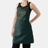 Grünes personalisiertes Apron mit Logo, maßgeschne Schürze (InSitu)