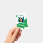 Grünes Personalisiertes Krankenhaus oder Klinikper Ausweis (Handheld)