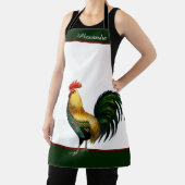 Grünes Personalisiertes Roster-Huhn Schürze (InSitu)