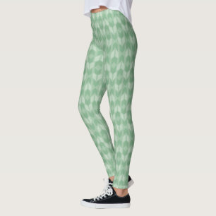 Grünes Pfeil-Muster Geo-Schritt- im Freien Leggings