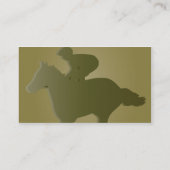 Grünes Pferd - Geschäft Visitenkarte (Rückseite)