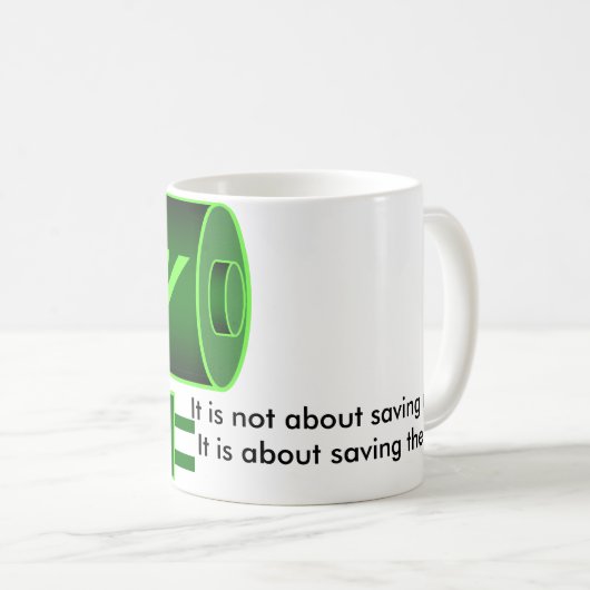 Grünes PHEV Kaffeetasse (VorderseiteRechts)