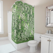 GRÜNES PHOENIX ABSTRAKT DUSCHVORHANG (Beispiel)