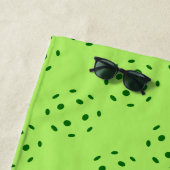 Grünes Pickleball Strandtuch (Beispiel)