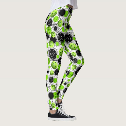 Grünes Pickleballs - Leggings (Rechts)