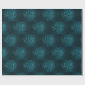 Grünes Pine Tree Blätter Musterpapier Geschenkpapier (Flach)