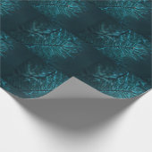 Grünes Pine Tree Blätter Musterpapier Geschenkpapier (Ecke)