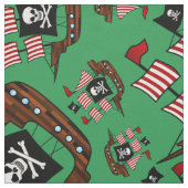 Grünes Piratenschiffsmuster Stoff (Muster)