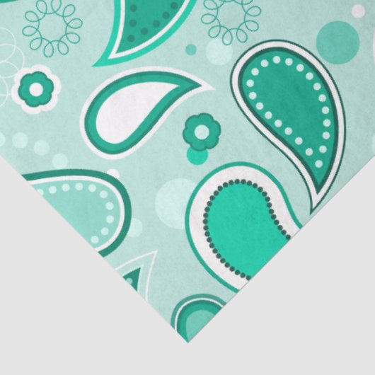 Grünes Pisley-Papier Seidenpapier (Ausschnitt)