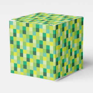 Grünes Pixel-Muster Geschenkschachtel